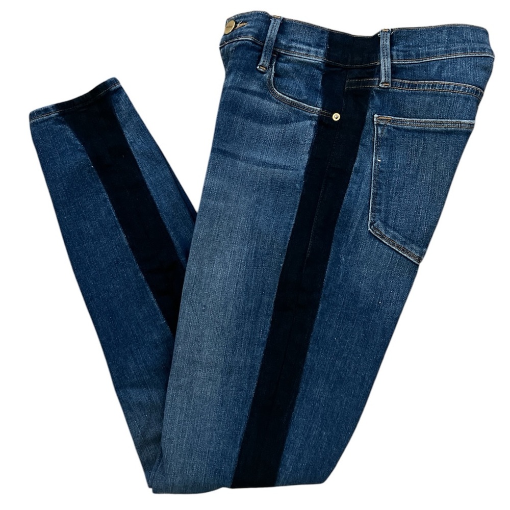 FRAME Women's Tux Stripe Le High‎ Skinny Crop Jeans Size 27